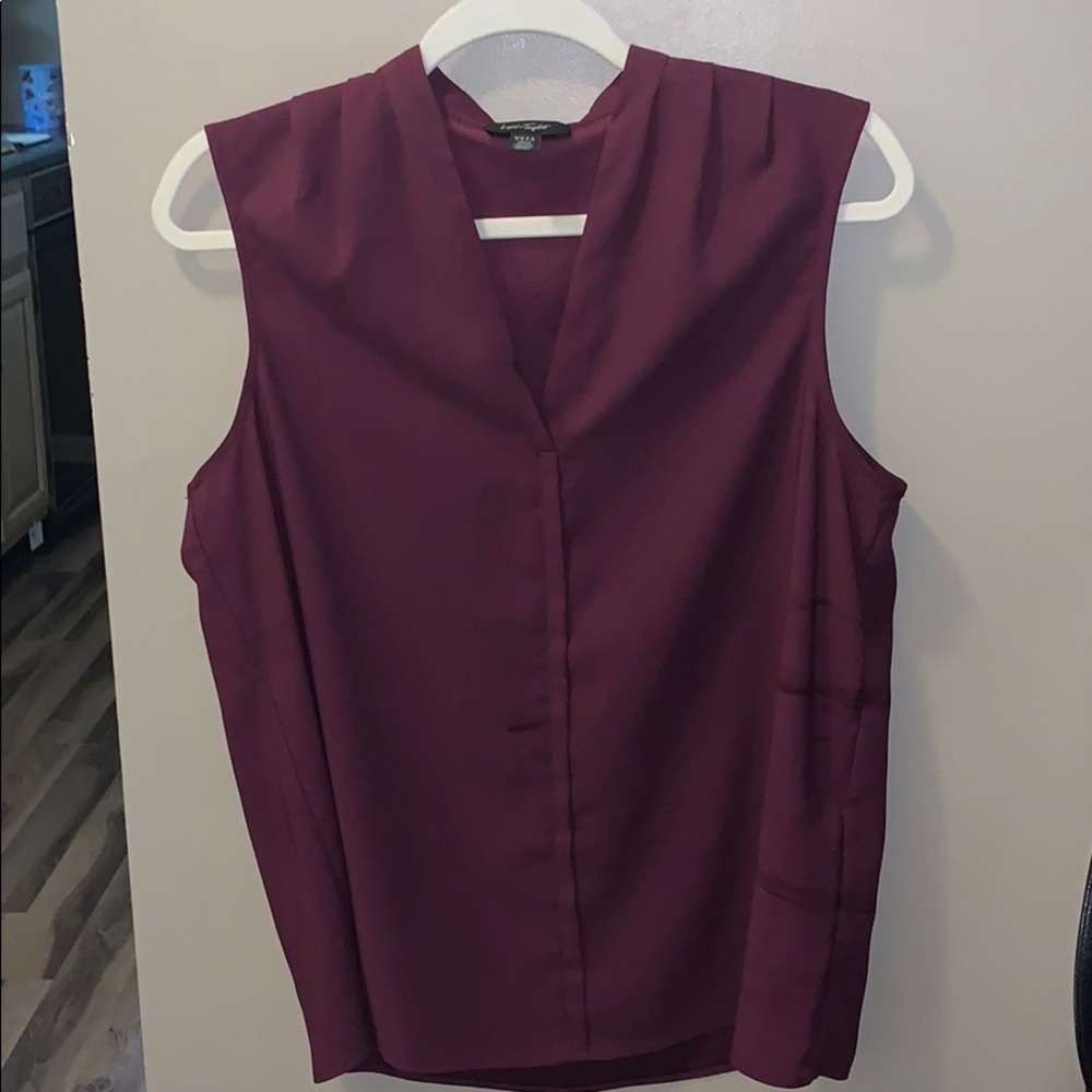 Gorg deep plum blouse tank